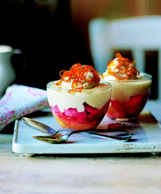 Image for Recipe - Rhubarb and Orange Trifle
