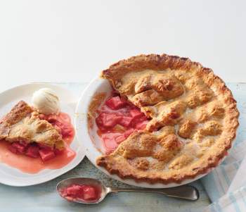 Image for recipe - Rhubarb & Ginger Crunch Pie