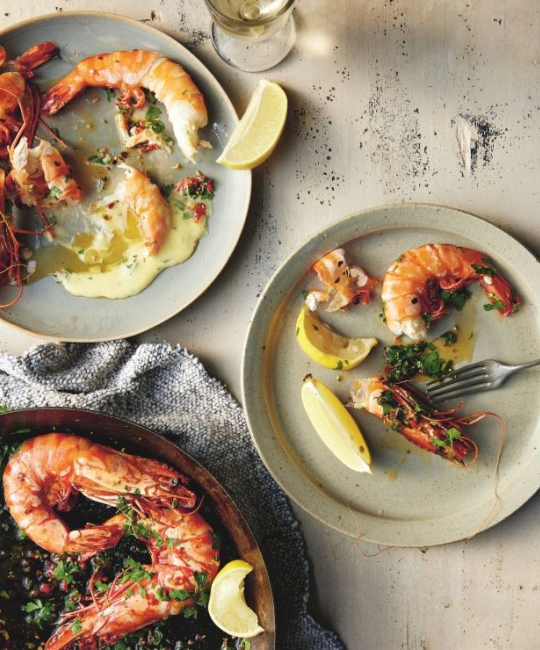 Image for Recipe - English Tiger Prawns, Chilli and Parsley