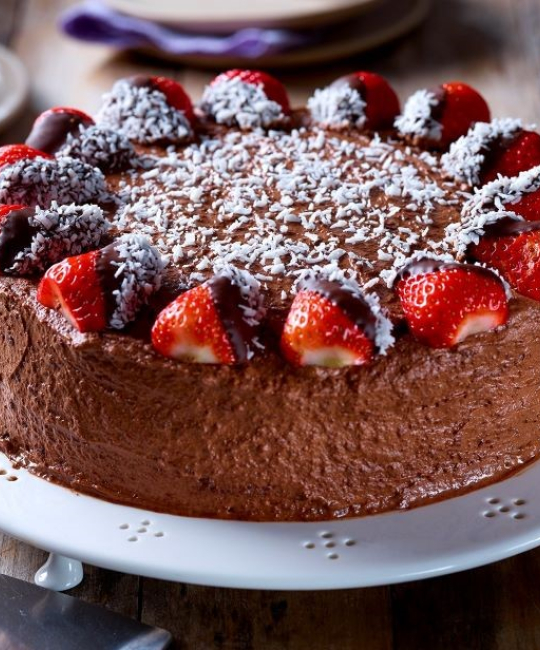 Image for Recipe - Easy Vegan Chocolate & Coconut Cake