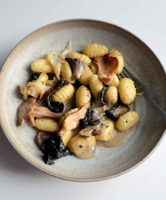 Image for Recipe -  Potato Gnocchi, Truffle Butter & Wild Mushrooms