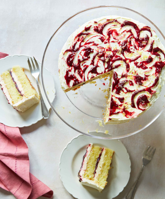 Image for Recipe - Lemon & Blackberry Layer Cake