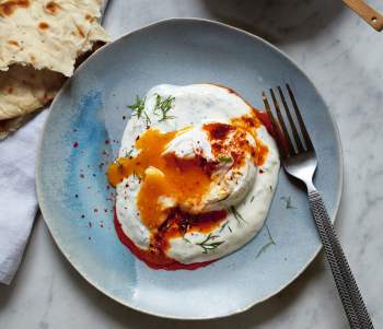 Image for recipe - Turkish Eggs with Yoghurt & Chilli Butter
