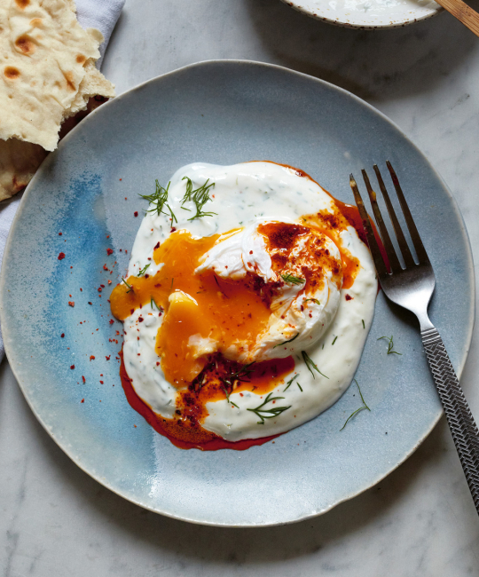 Image for Recipe - Turkish Eggs with Yoghurt & Chilli Butter